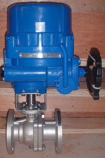 Electric Actuated Stainless Steel Ball Valve
The ball valves are of 2 piece design and fitted with RPTFE seat.
They are Full Bore and have PN16 Flanged or ANSI ends, Others end are available on request.
Standard Actuator Specification :
Enclosure : Weatherproof IP67
Power Supply :
85/265v 50/60Hz, 24vAC/DC (50/60Hz)
Operating Time : 13 Seconds
Limit Switches : 4 x SPDT, 250V AC 10A
Anti Condensation Board : 2W
Manual Override : Handwheel
Rated Current (Amps)
24VAC/DC - 0.8A
110VAC - 0.1A 240VAC - 0.05A
Conduit Entries
:
Ambient Temperature :
2 x M20
:
External Surface
Hard anodised prior to Polyester paint finish
Body : 316 Stainless steel
Seat : RPTFE
Stem Seal : PTFE
Pressure Rating: Maximum 40 bar
Temperature : -25 Deg C to +200 Deg C
Ends : Flanged Connection-DIN 2501/BS4504
The ball valves are of 2 piece design and fitted with RPTFE seat.
They are Full Bore and have PN16 Flanged or ANSI ends, Others end are available on request.
Standard Actuator Specification :
Enclosure
Power Supply
:
Weatherproof IP67
85/265v 50/60Hz, 24vAC/DC
Operating Time (50/60Hz)
:
13 Seconds
:
Limit Switches
Anti Condensation Board
Manual Override
:
:
4 x SPDT, 250V AC 10A
2W
Handwheel
Rated Current (Amps) :
24VAC/DC - 0.8A
110VAC - 0.1A 240VAC - 0.05A
Conduit Entries
:
Ambient Temperature :
2 x M20
:
External Surface
Hard anodised prior to Polyester paint finish
Body
:
316 Stainless steel
:
RPTFE
Seat
Stem Seal
Maximum 40 bar
:
:
:
:
PTFE
Pressure Rating
Temperature
Ends
Flanged Connection-DIN 2501/BS4504