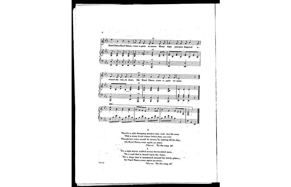 Hard Times Come Again No More