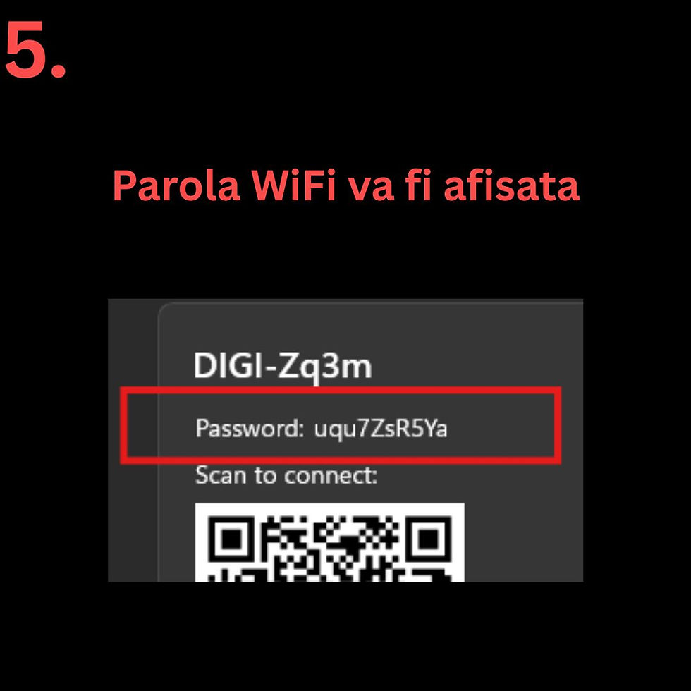 Afisarea parolei WiFi in clar dupa confirmarea autentificarii in Windows 11