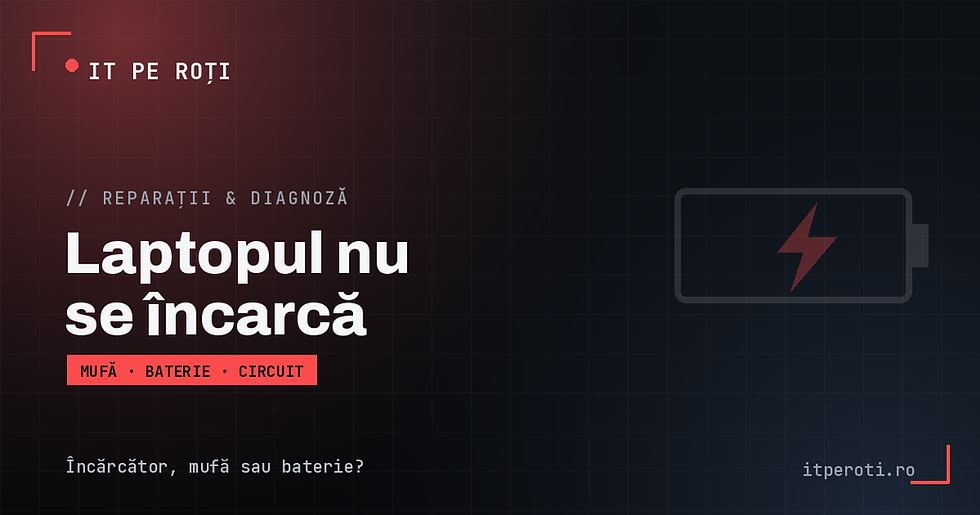 laptopul nu incarca