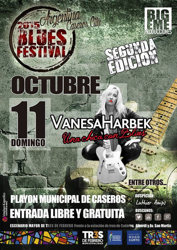 Vanesa Harbek en Argentina Blues Fest
