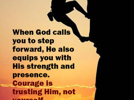 He also equips you with His strength