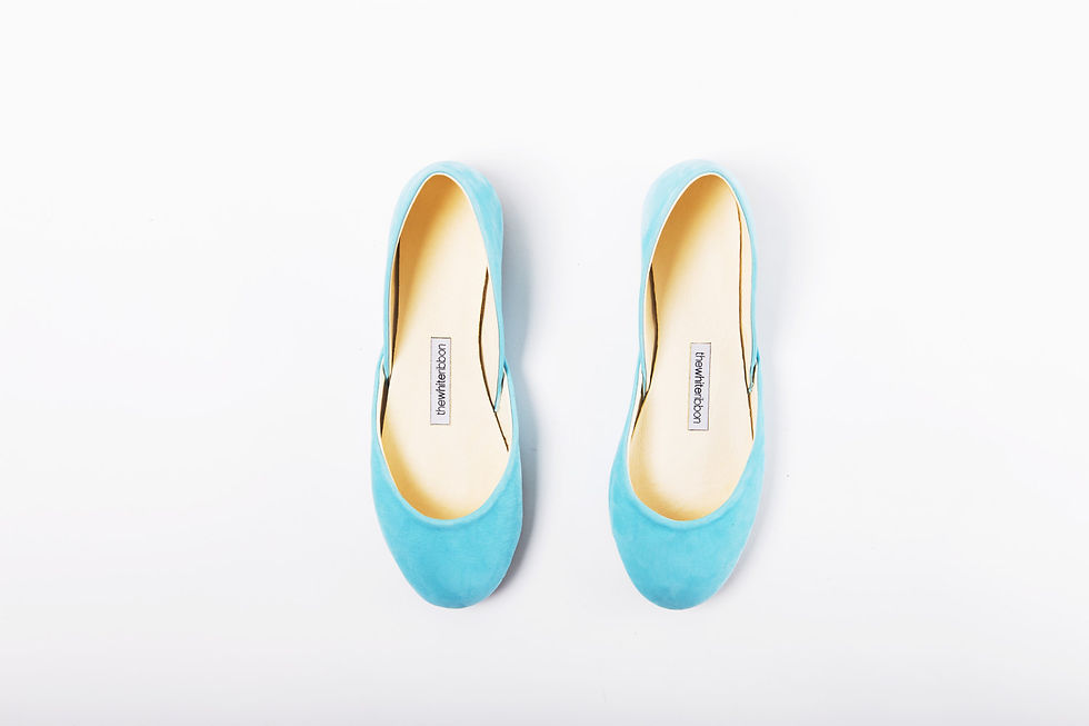Blue flats by thewhiteribbon