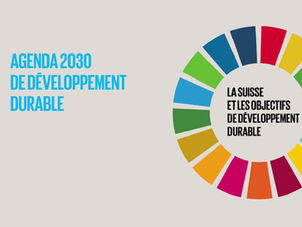 La Suisse et les objectifs de développement durable