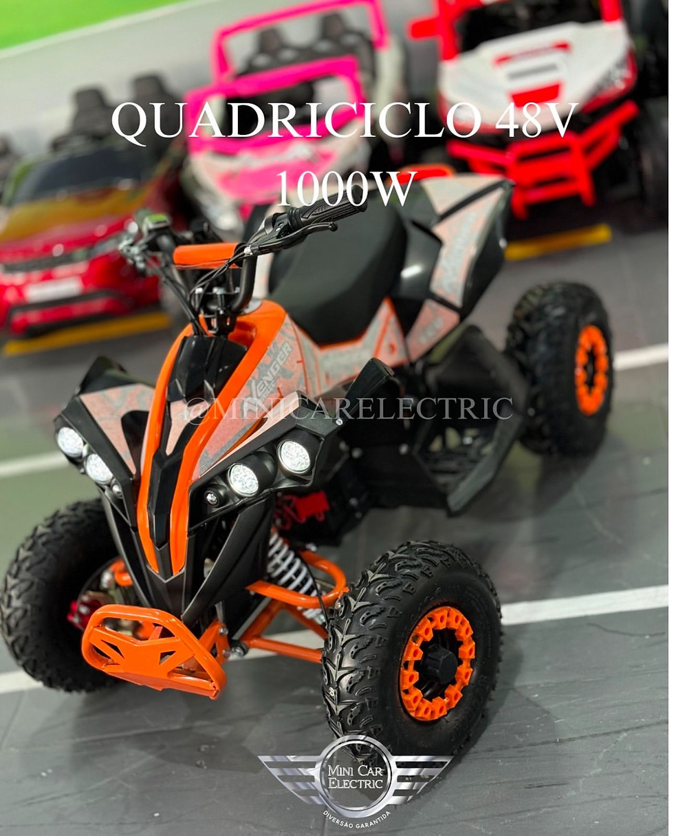 Miniatura: Quadriciclo elétrico 48V - 1000W