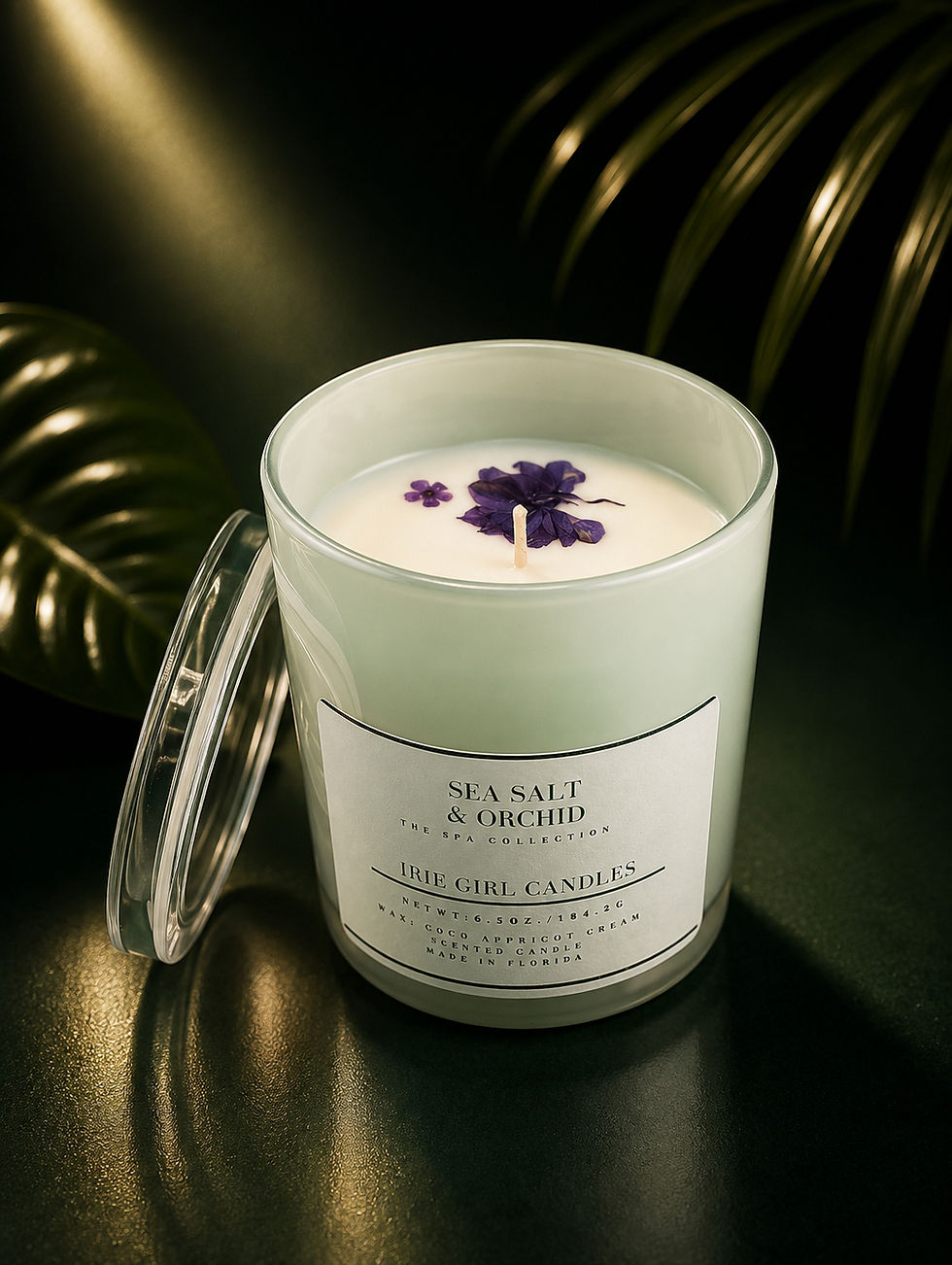 Orchid & Sea Salt Scented Candle