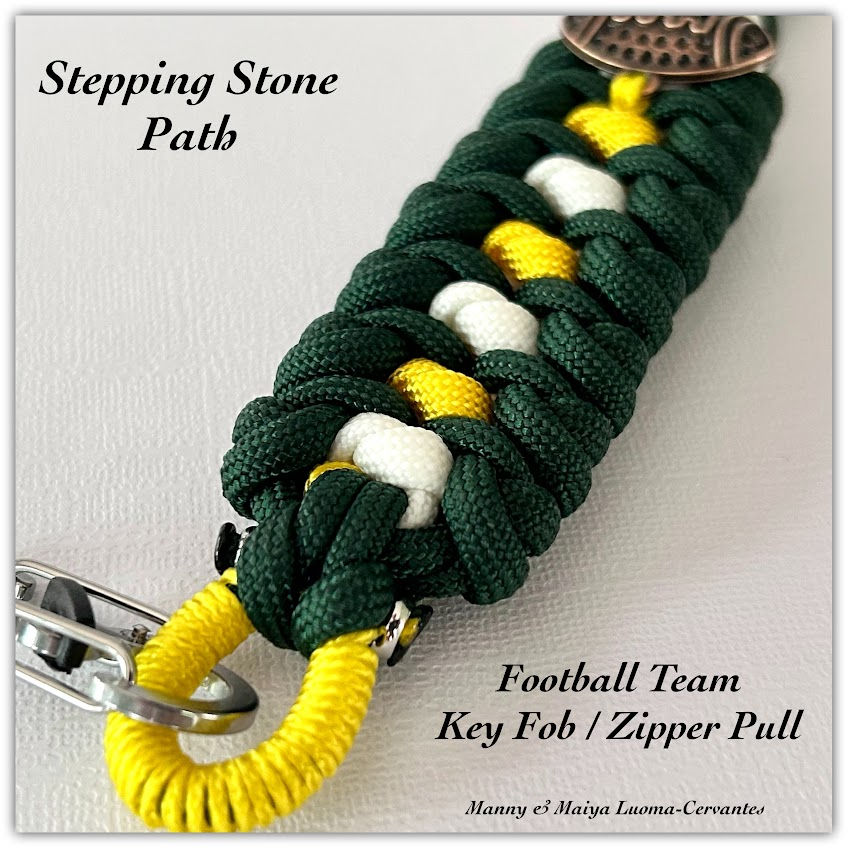 Thumbnail: Stepping Stone Path 'Football Team' Premium Paracord Key Fob/Zipper Pull