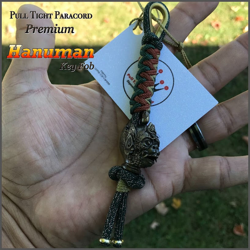 Thumbnail: Hanuman Paracord Key Fob/Zipper Pull
