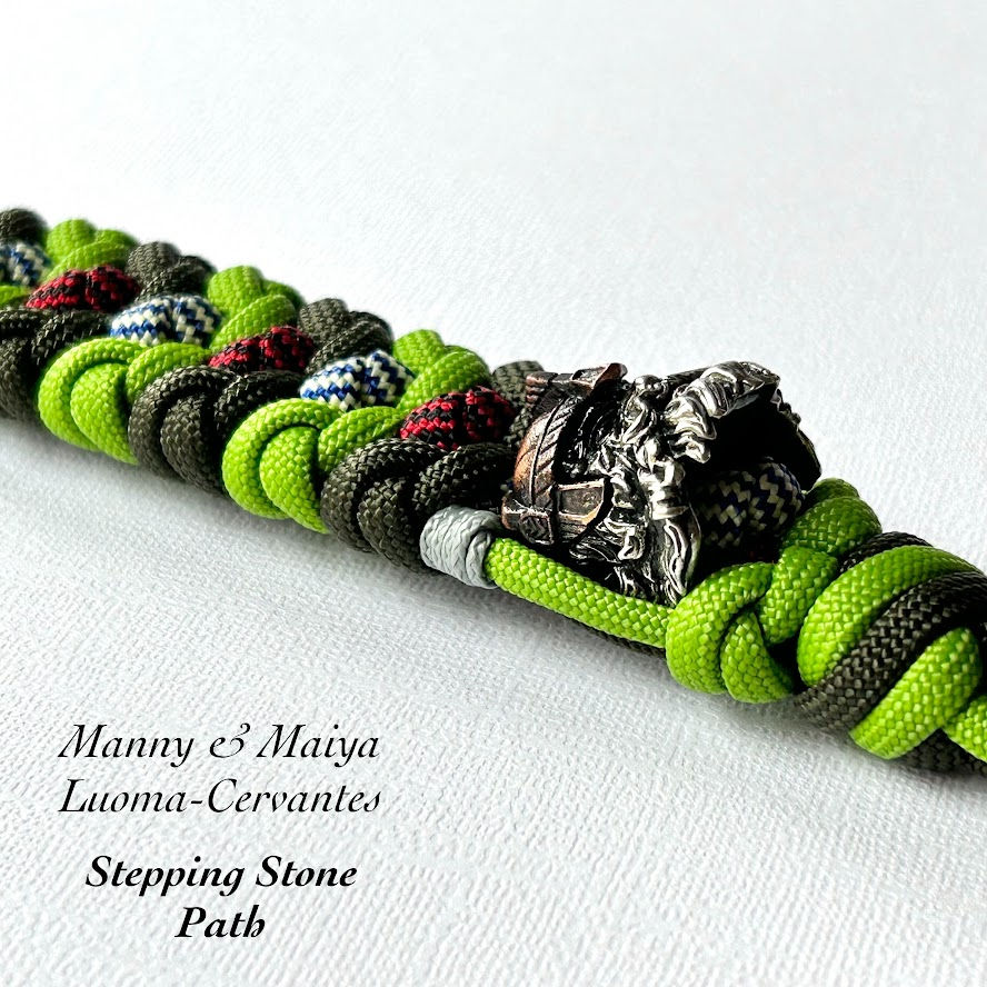 Thumbnail: Stepping Stone Path 'Silverbeard Dwarf' Premium Paracord Key Fob/Zipper Pull
