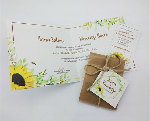 Bomboniere Matrimonio Semi Da Piantare : Segnaposto Con Semi Di Fiori O - Foto 5