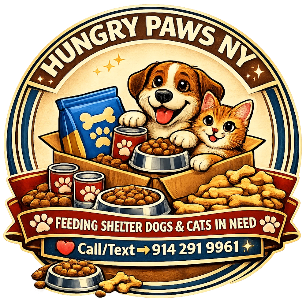 Hungry Paws NY, Animal Food Donation, Local Animal Shelter NY