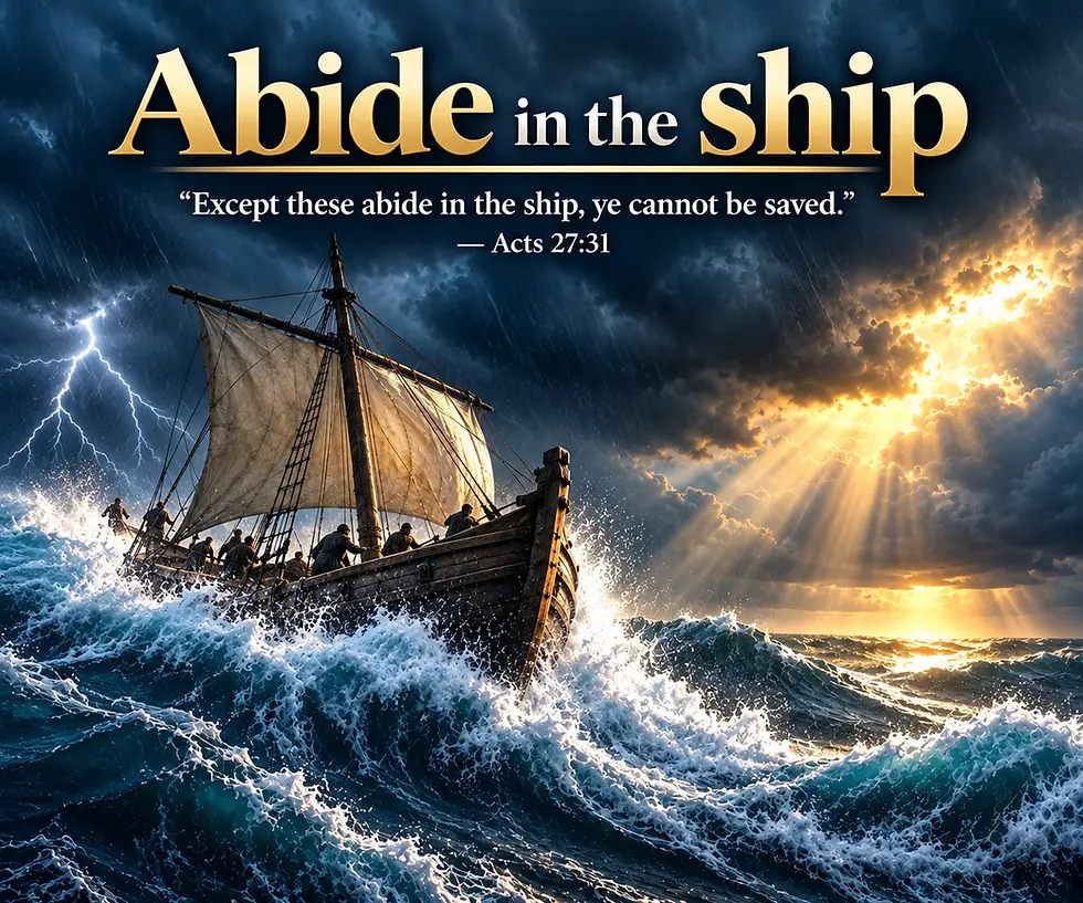 Abide in the ship