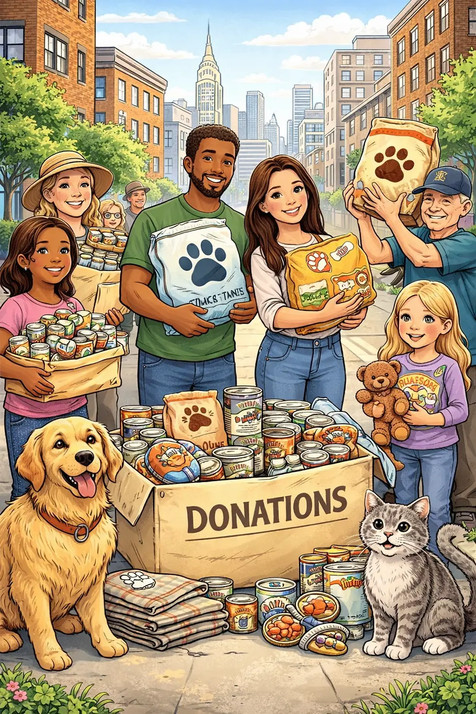 Hungry Paws NY, Animal Food Donation, Local Animal Shelter NY