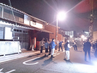 岩松家ライトアップ