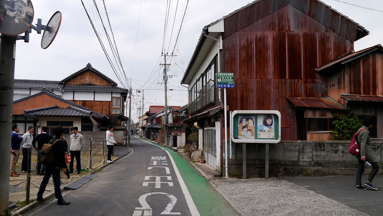 旧中津街道沿いのまちなみ