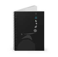 Geometric notebook in black and white