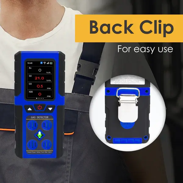 Thumbnail: 4-in-1 Portable Gas Detector | EX, O₂, CO & H₂S Monitor | IP68 Industrial Safety Monitor