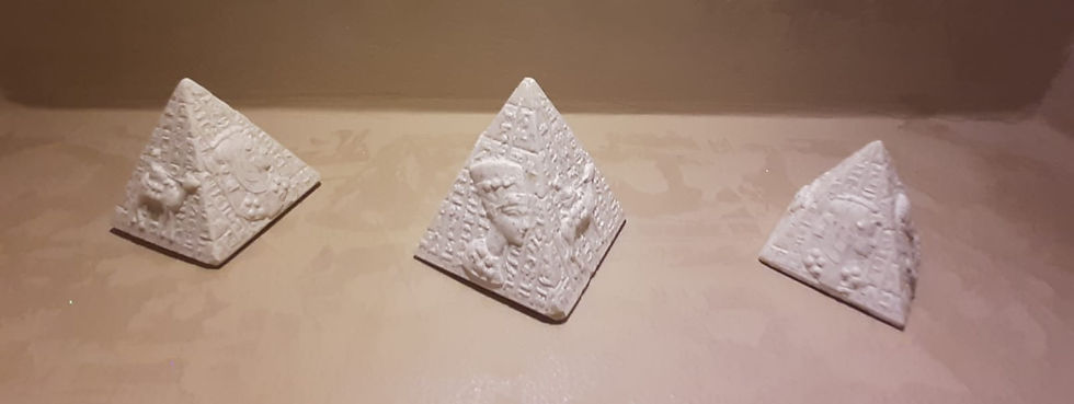 Thumbnail: Pharaonic Giza Pyramids (Set of 3, White)