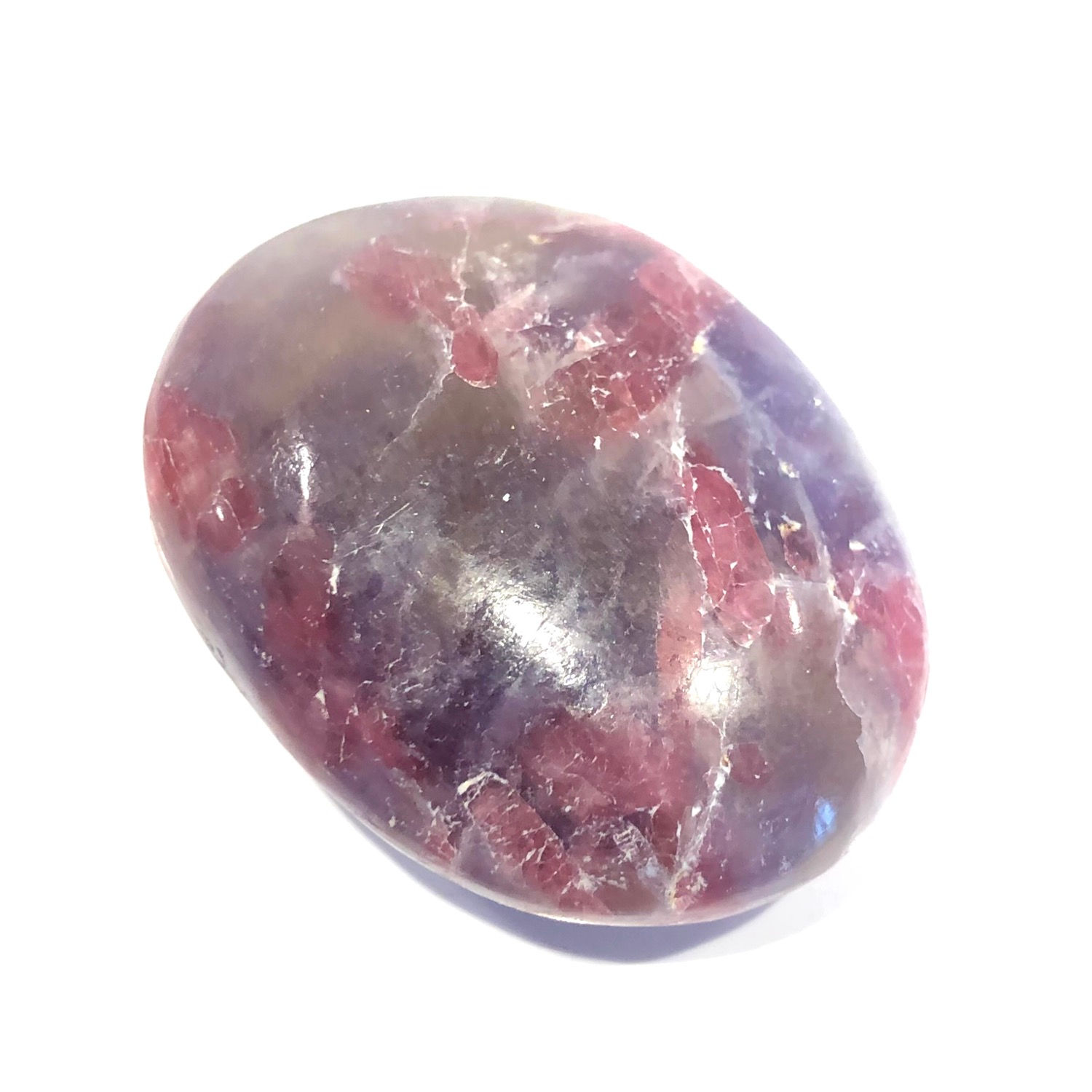 Lepidolite Pink Tourmaline Palm Stone 