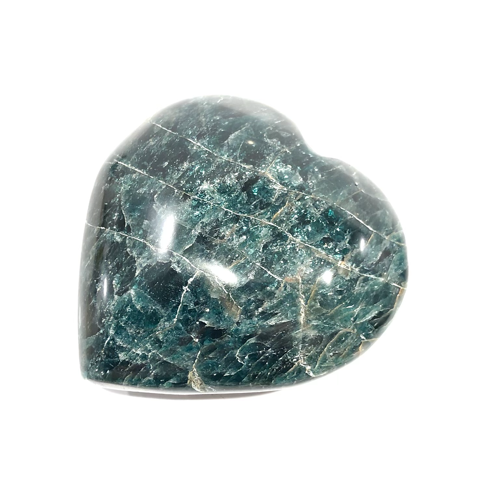 Green Apatite Heart XL