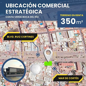 Terreno Comercial Ruiz Cortinez 313 en Costa Verde, Boca del Río