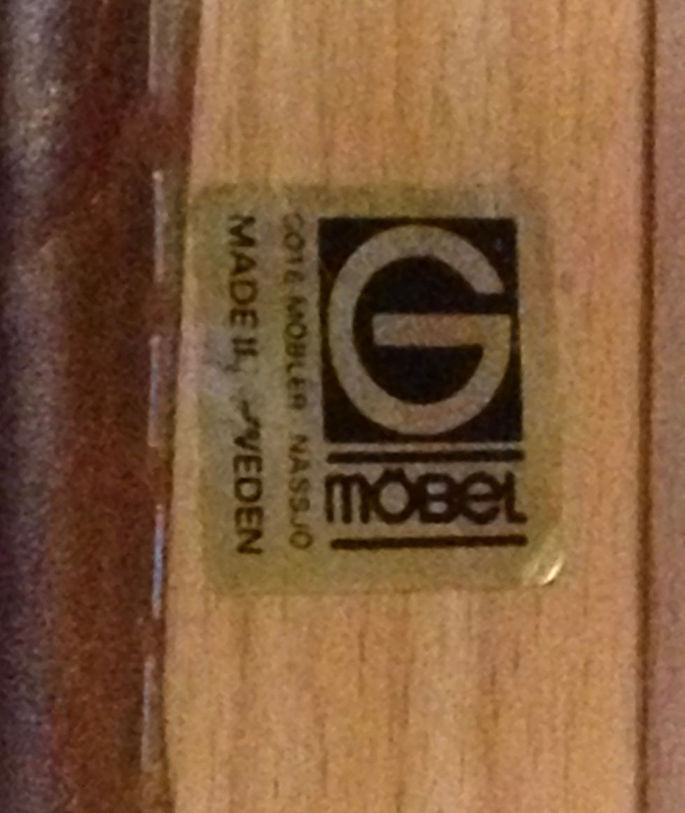 Miniature : G MOBEL SWEDEN Paire de fauteuils