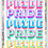 Thumbnail: PRIDE Glitter Vinyl Die Cut Sticker 3"