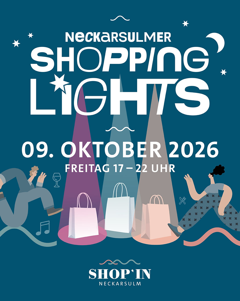 „Shop‘ in Neckarsulm – Shopping-Lights in der City“