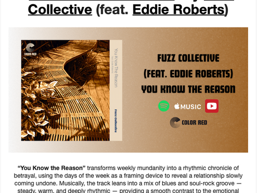 Color Red Review of New Single Release "You Know the Reason (feat. Eddie Roberts)"