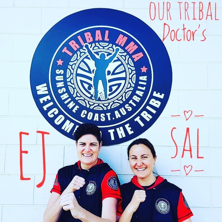 Doctors EJ and Sally from the Tribal MMA support team