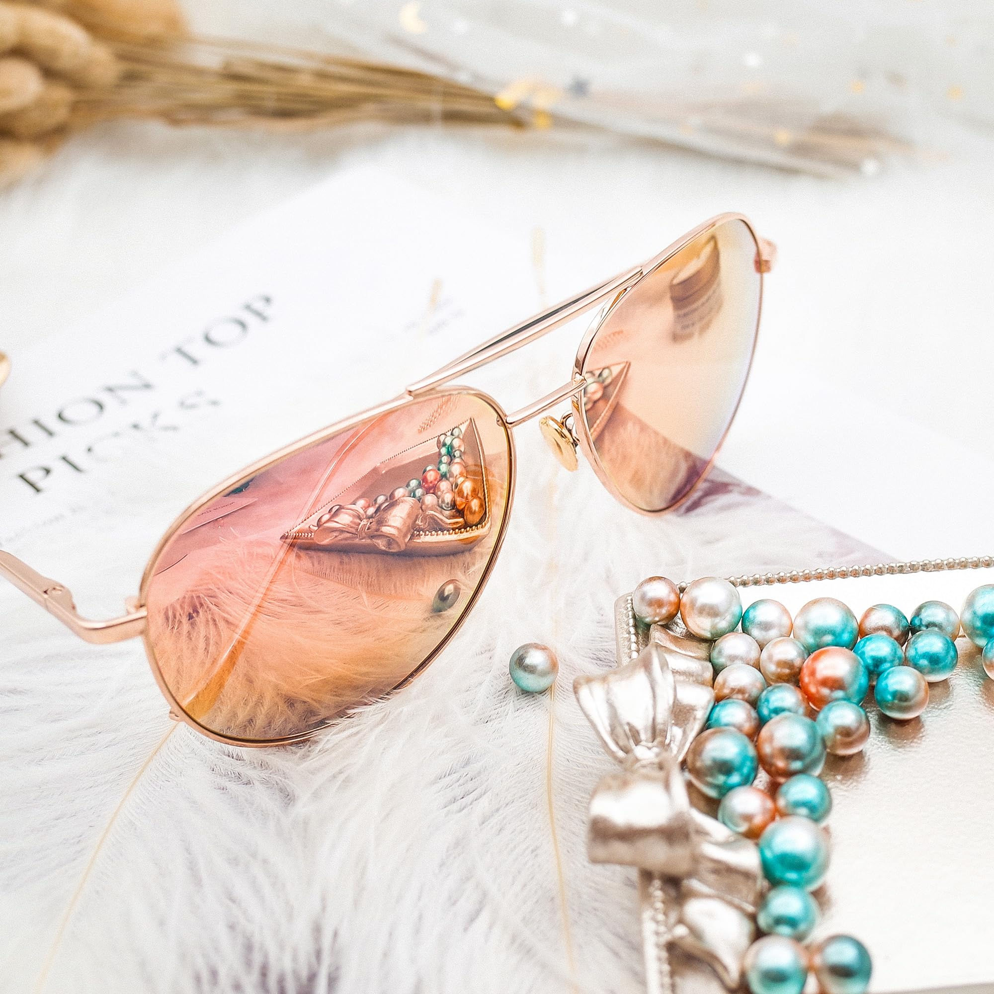 Golden Hour Energy — SUNGAIT Oversized Aviator Polarized Sunglasses