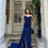 Thumbnail: Blue Shimmer Maxi dress