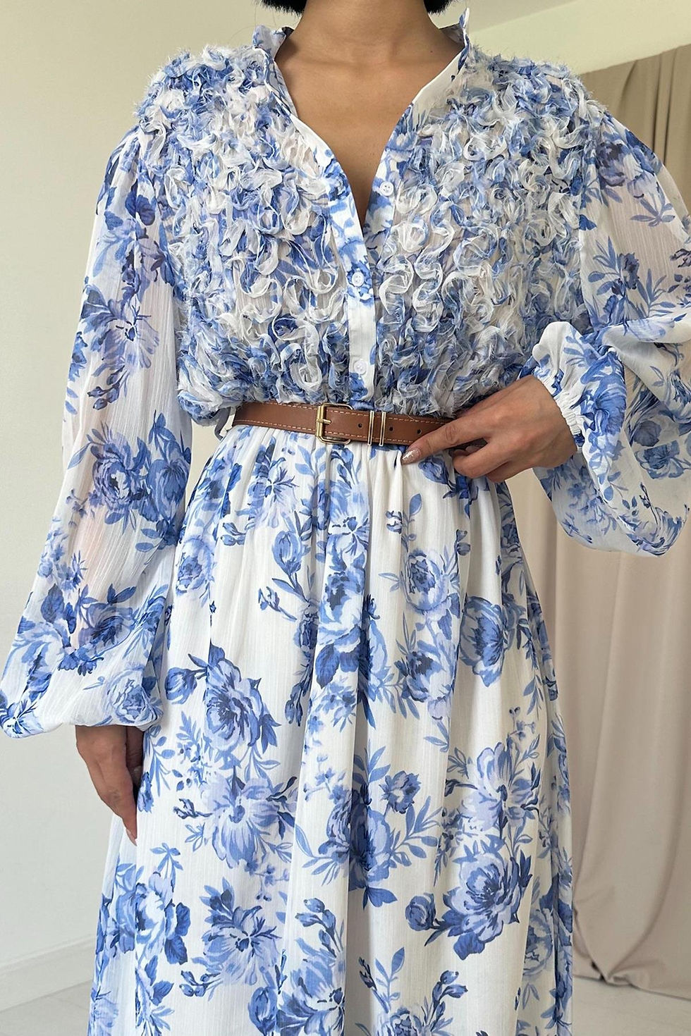 Thumbnail: Floral Belted Dress