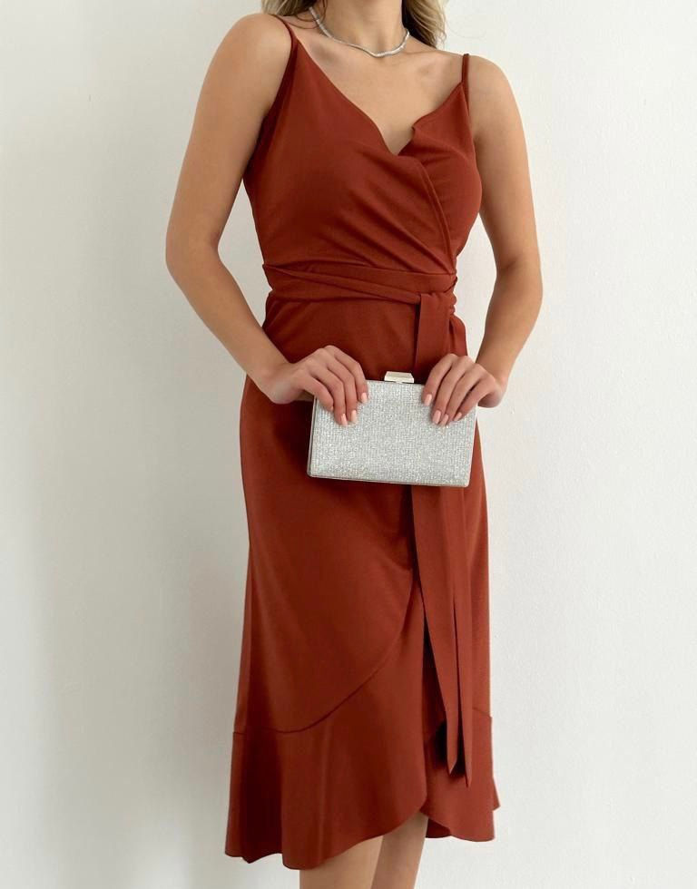 Thumbnail: Wrap over midi dress