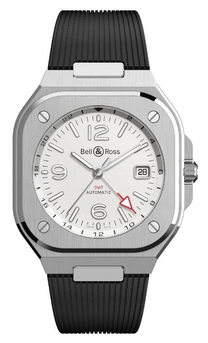 Bell & Ross BR 05 GMT WHITE BR05G-SI-ST/SST content media