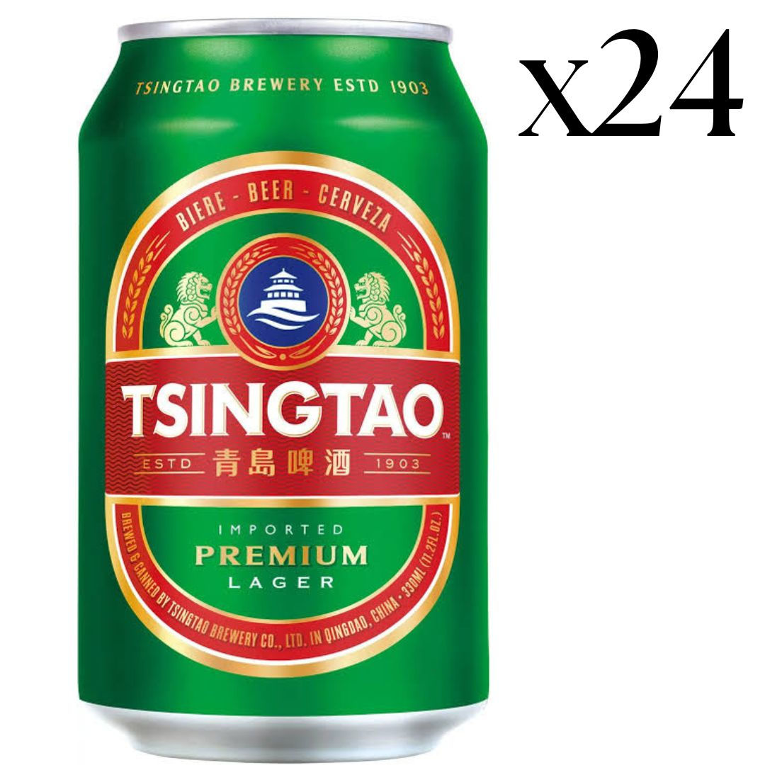 青島啤酒 罐裝原箱 Tsingtao Beer Can 330ml / 500ml