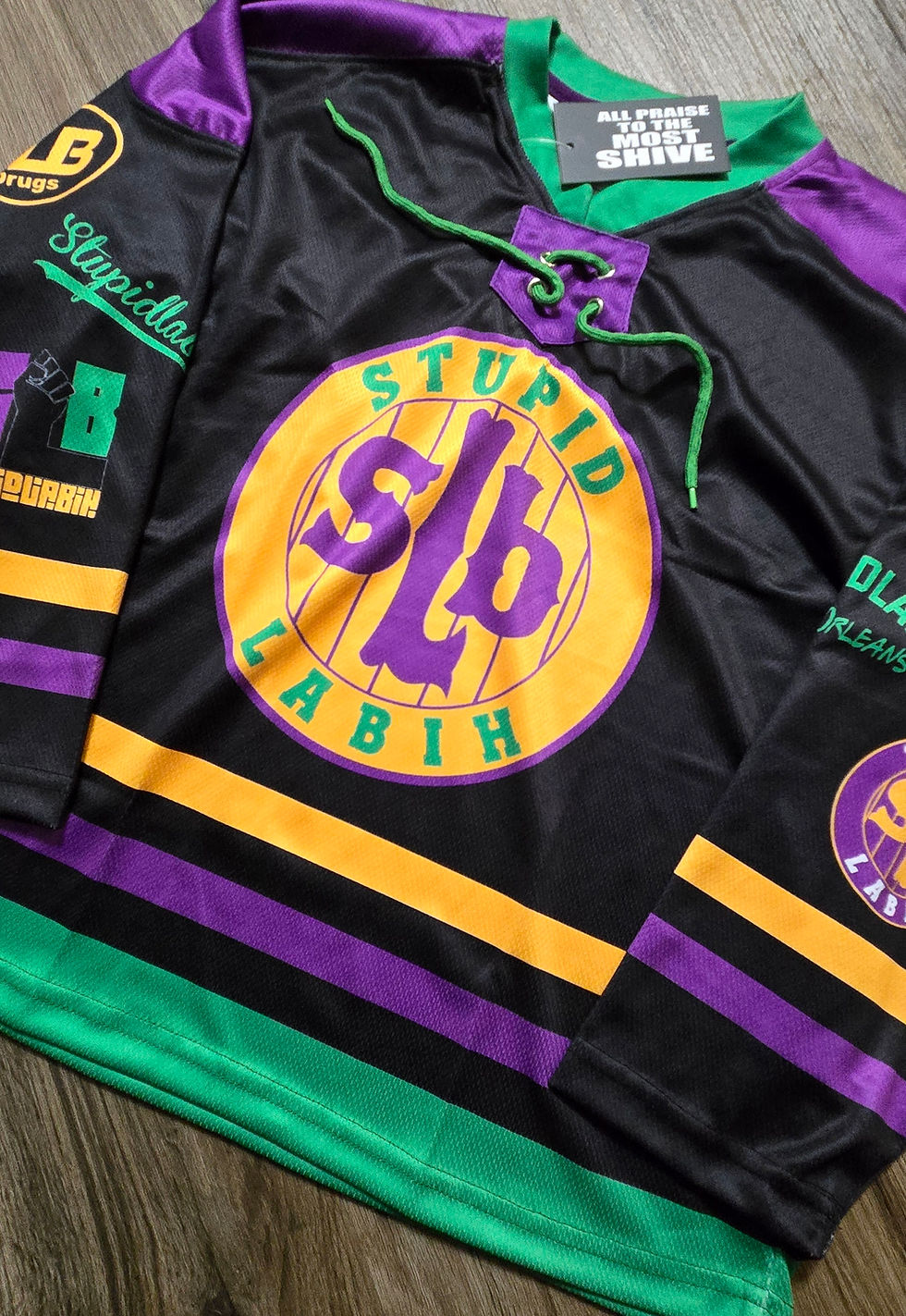 Thumbnail: StupidLaBih Mardi Gras Hockey Jersey (Youth & Adult)