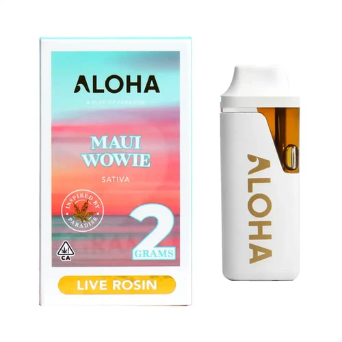 Aloha Live Rosin Disposable- Maui Wowi-2g