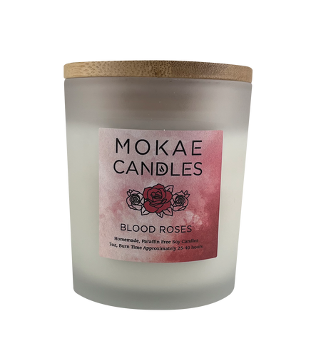 Blood Roses Single-Wick Candle | Mokae Candles