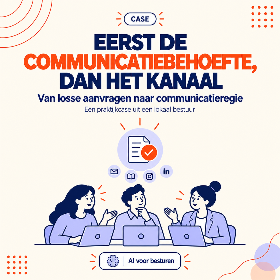 Waar kan AI écht het verschil maken in een lokaal bestuur?