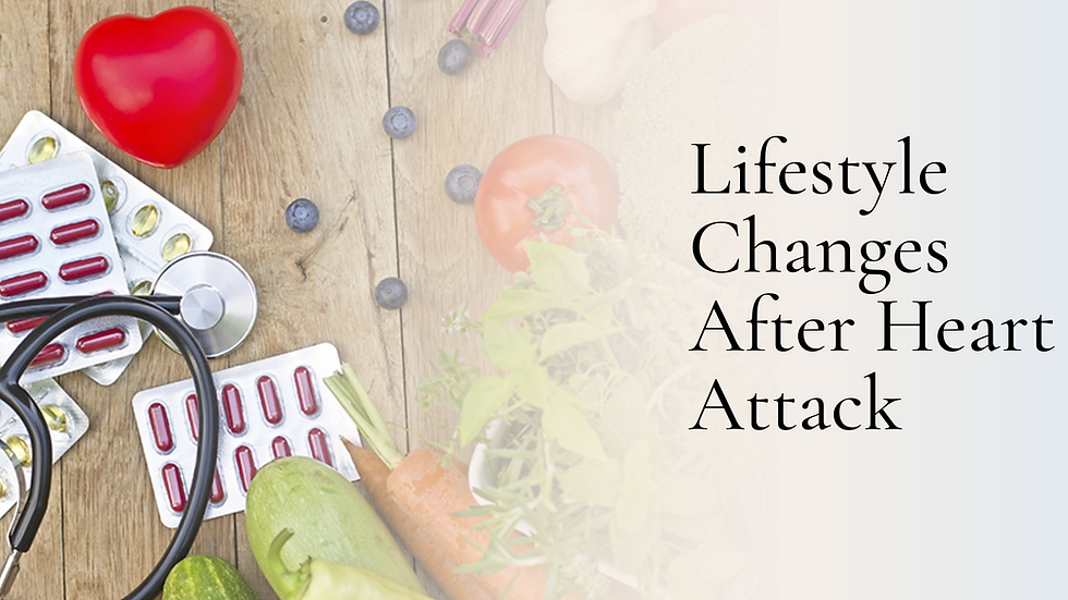 Lifestyle changes after heart attack