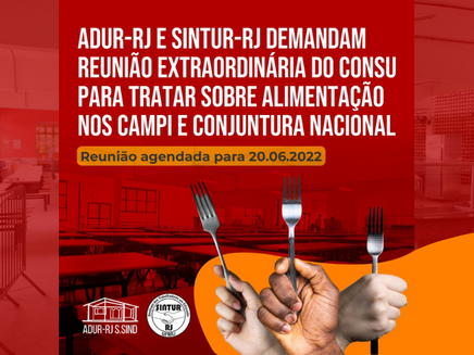 ADUR e SINTUR demandam reunião extraordinário do CONSU