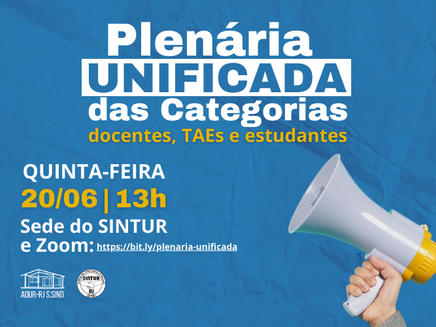 Plenária Unificada das Categorias da UFRRJ