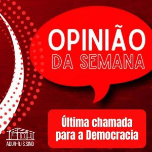 Última chamada para a Democracia