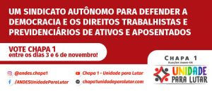 Eleições do ANDES-SN: materiais das chapas