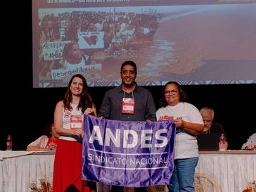 Materiais de campanha da CHAPA 4 – OPOSIÇÃO PARA RENOVAR O ANDES