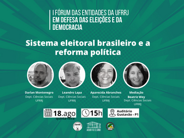 I Fórum das Entidades da UFRRJ debate Sistema eleitoral brasileiro e a reforma política