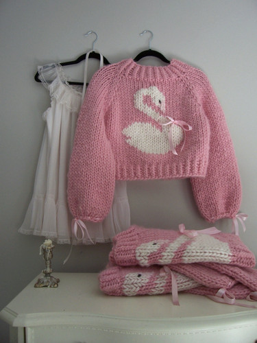 EMILY DAWN LONG Swan scarf halter sweater 
