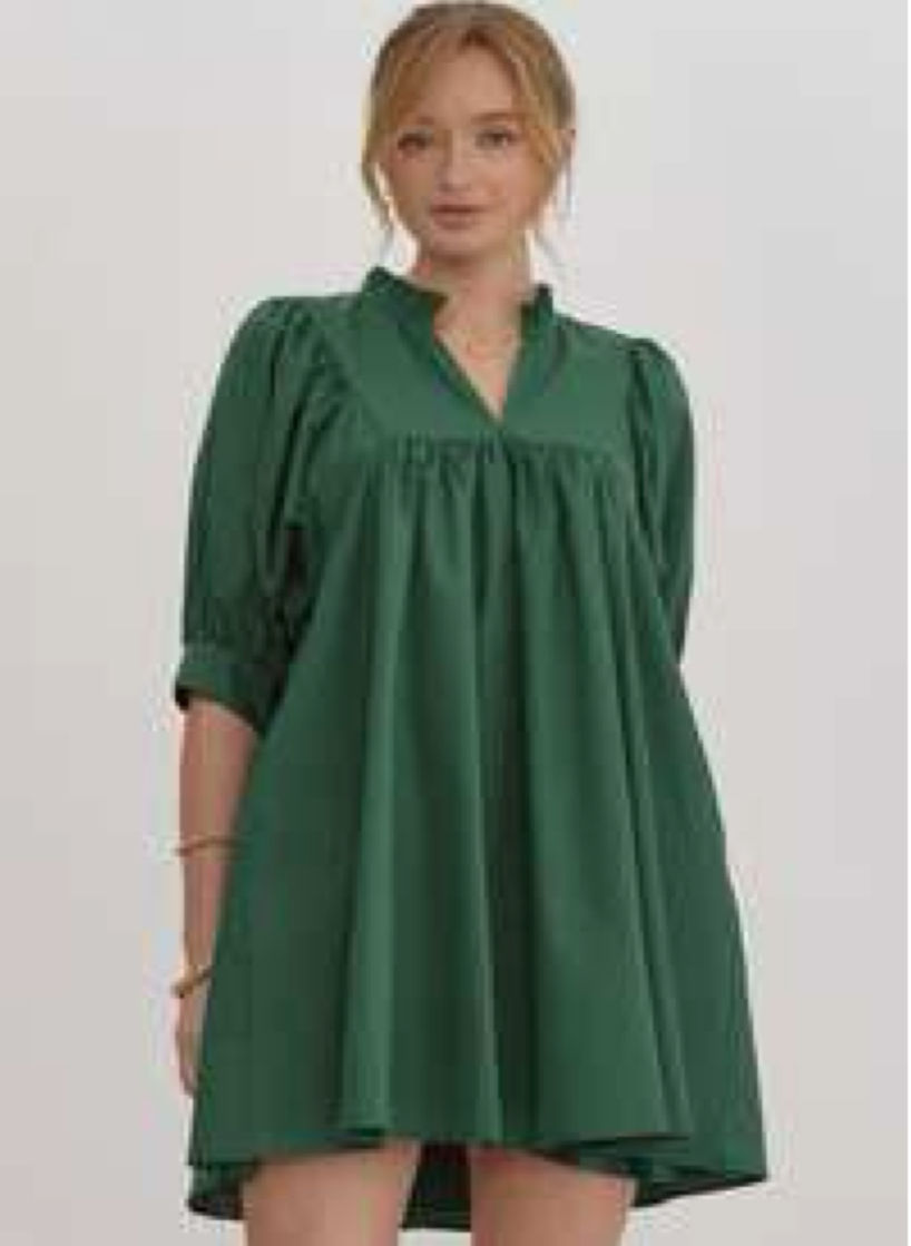 Thumbnail: HUNTER GREEN DRESS