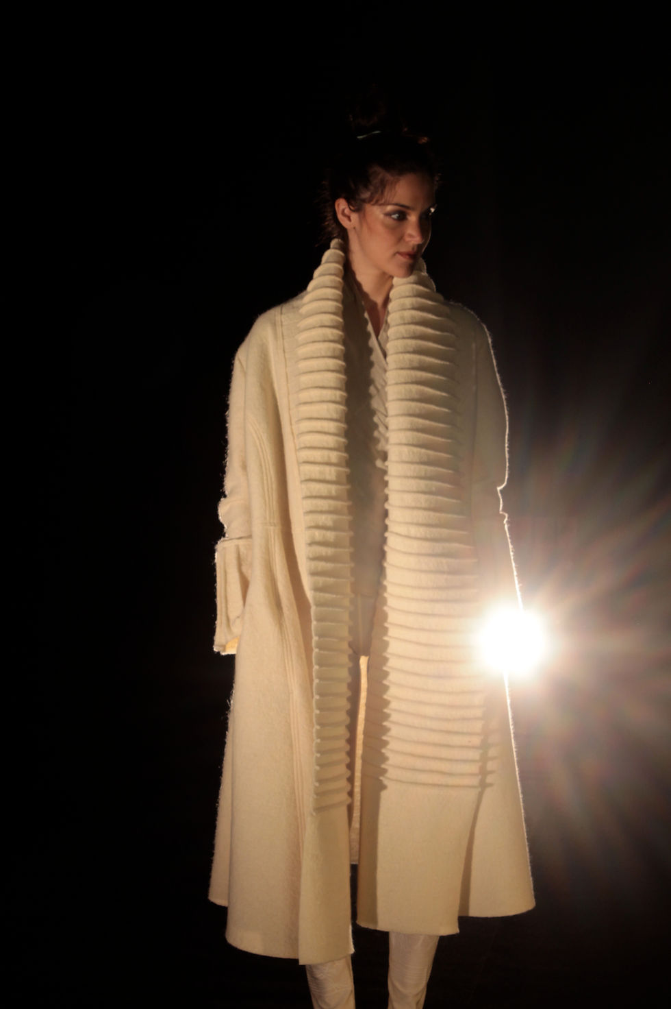 Thumbnail: Natural wool Migrant Cover-up